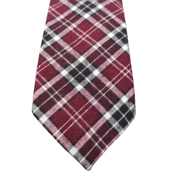 ✨ NWT Nautica Red and Blue Plaid Tie - Picture 3 of 7
